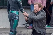 First Look Brie Larson Captain Marvel Green Costume 