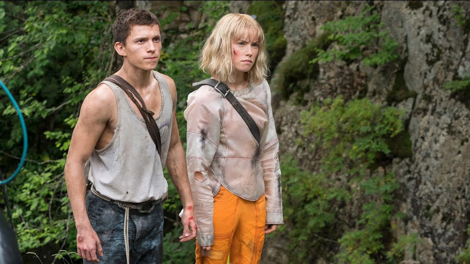 تلاش تام هالند و دیزی ریدلی برای فرار از نویز در نخستین پوستر فیلم Chaos Walking