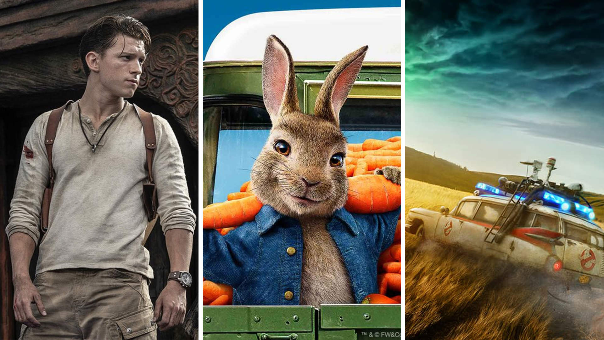 اکران فیلم‌های Uncharted ،Ghostbusters: Afterlife ،Cinderella و Peter Rabbit 2 به تعویق افتاد