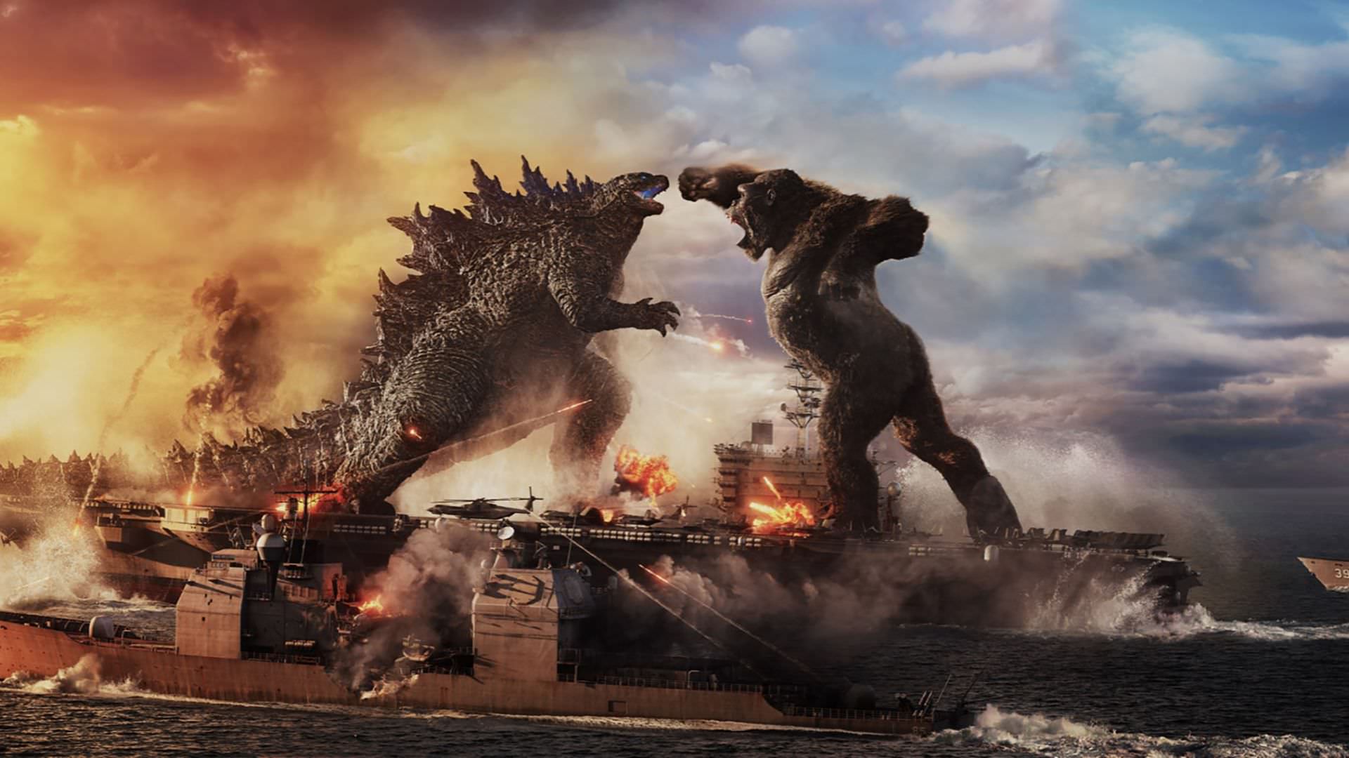 مبارزه گودزیلا با کینگ کونگ در زیر دریا در پوستر جدید فیلم Godzilla vs. Kong