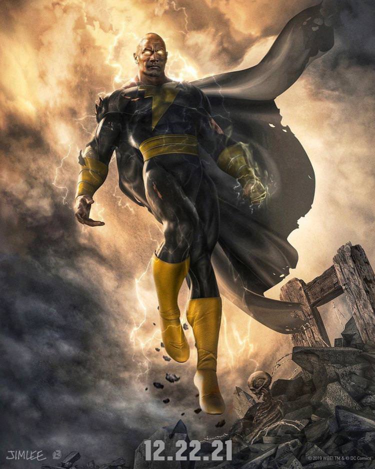 پوستر  فیلم Black Adam با بازی دواین جانسون