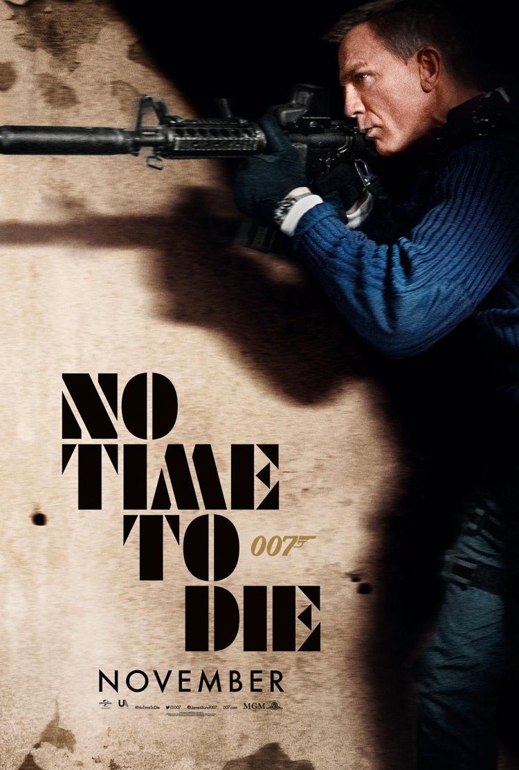 پوستر جدید فیلم No Time to Die با حضور دنیل کریگ در نقش جیمز باند