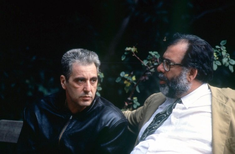فرانسیس فورد کاپولا و آل پاچینو در فیلم The Godfather Part III