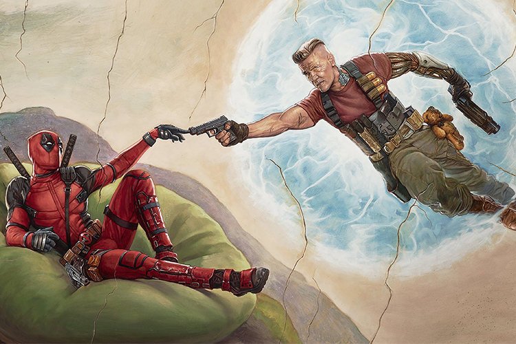 جاش برولین در تصویر جدیدی از فیلم Deadpool 2 انتقامش را از رایان رینولدز می‌گیرد