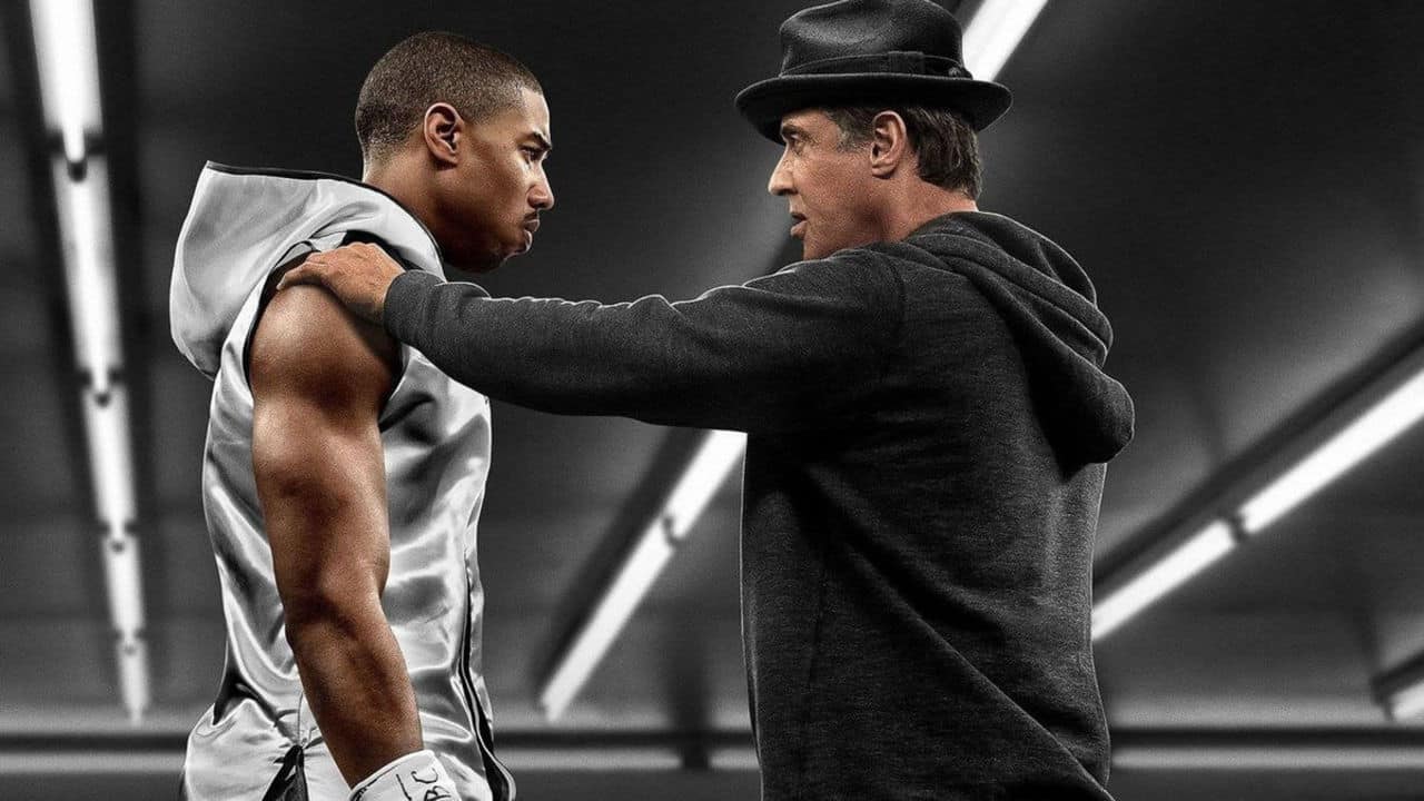 سیلوستره استالونه و مایکل بی جردن در پوستر فیلم Creed