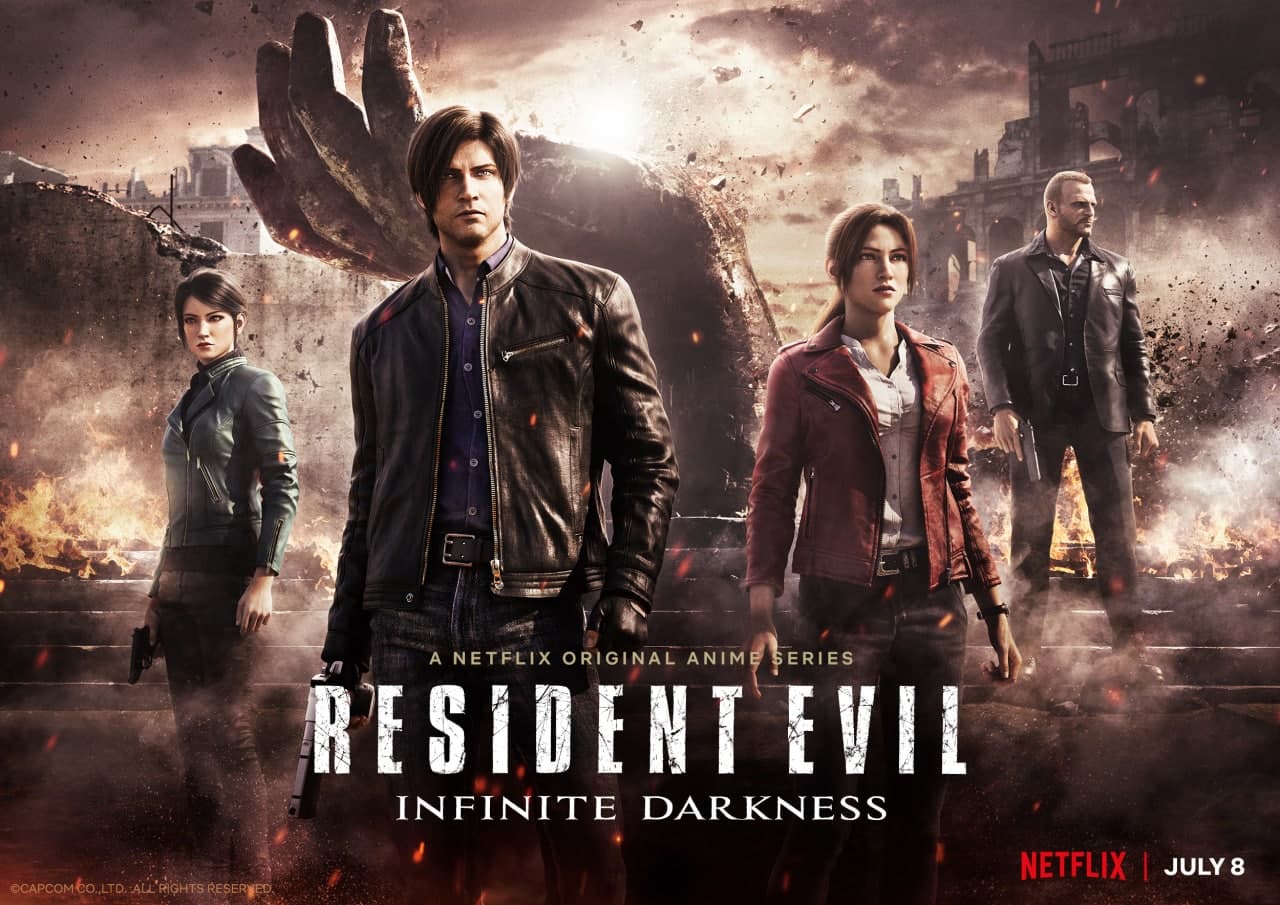 پوستر جدید انیمیشن Resident Evil: Infinite Darkness