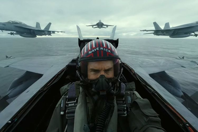 در ویدیو فیلم Top Gun: Maverick بازیگران با جنگنده‌های واقعی پرواز می‌کنند