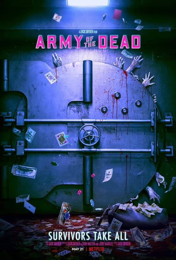 پوستر فیلم زامبی محور ارتش مردگان زک اسنایدر و گاوصندوق بزرگ